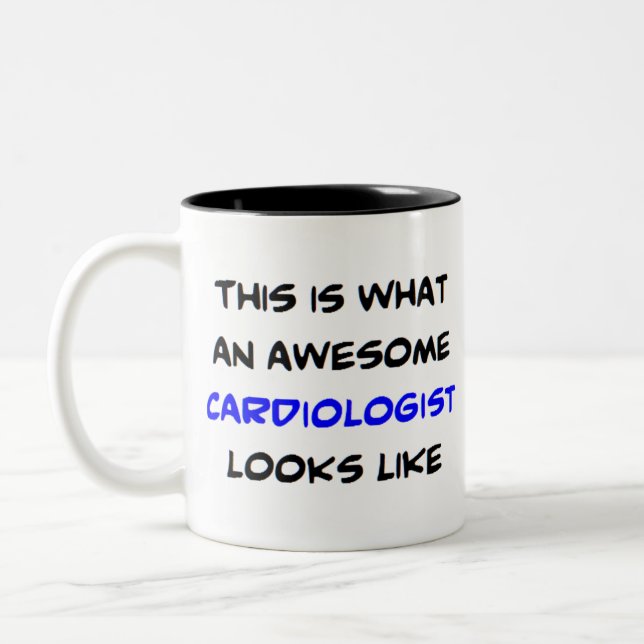 cardiologist, awesome Two-Tone coffee mug (Left)