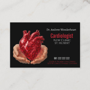 Cardiologist doctor business card