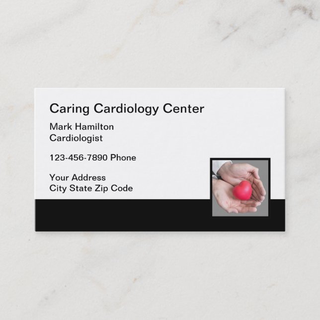 Cardiologist Heart Care Medical  Business Card (Front)