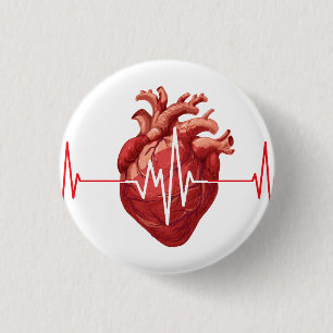 cardiologist heart doctor I Hear You Compassion 3 Cm Round Badge