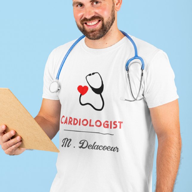 Cardiologist -  heart shaped stethoscope  T-Shirt (Creator Uploaded)