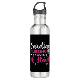 Cardiologist Heartbeat Cardiology Cardiac Nurse 710 Ml Water Bottle