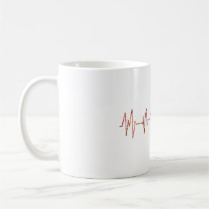 Cardiologist Heartbeat EKG ECG Cardiac Cardiology Coffee Mug