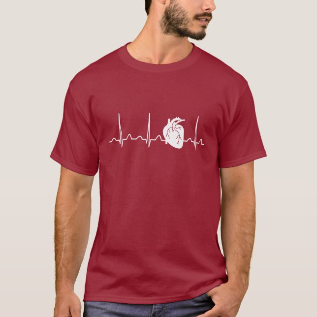 Cardiologist Heartbeat T-Shirt (Front)