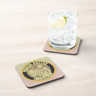 CARDIOLOGIST LOGO - HEART DOCTOR COASTER