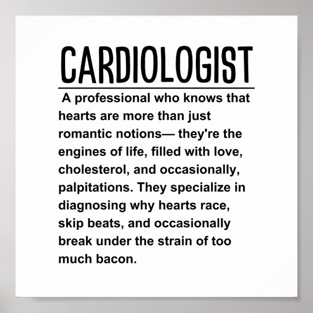 Cardiologist Poster (Front)