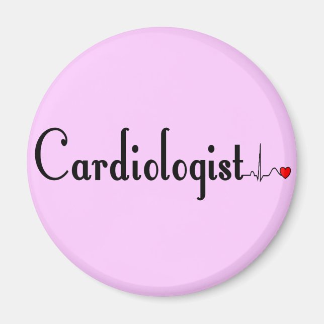 Cardiologist QRS Complex Gifts Magnet (Front)