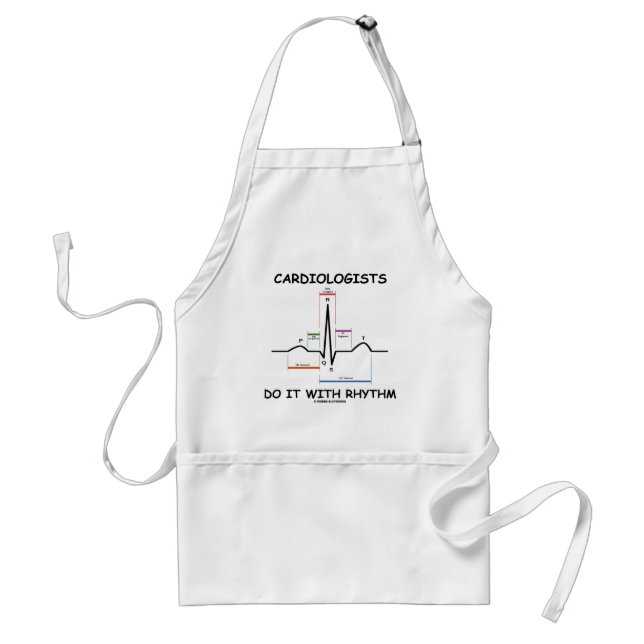 Cardiologists Do It With Rhythm (ECG/EKG) Standard Apron (Front)