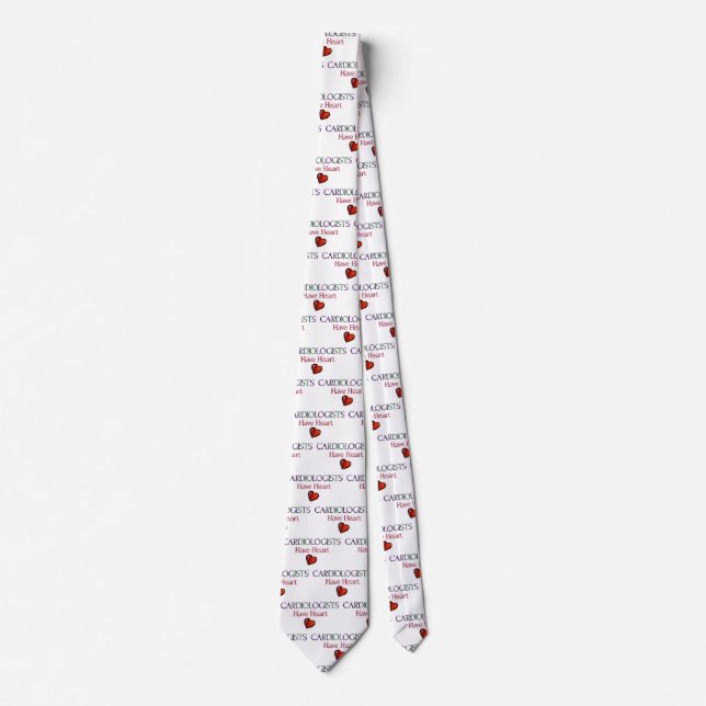 Cardiologists Have Heart Tie (Front)