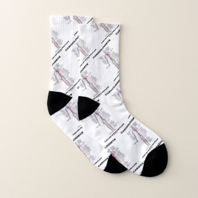 Cardiologists Just Go With The Flow Circulation Socks (Pair)