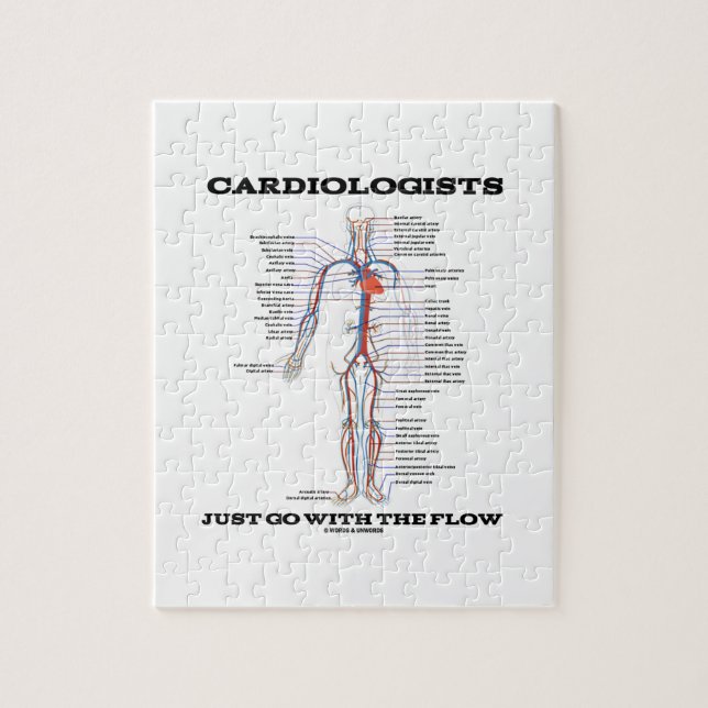 Cardiologists Just Go With The Flow (Circulatory) Jigsaw Puzzle (Vertical)