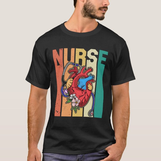 Cardiology Cardiologist Cardiograph Nurse Professi T-Shirt (Front)