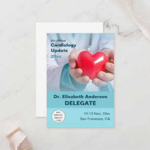 Cardiology Cardiothoracic Medical Conference Place Card