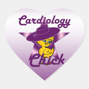 Cardiology Chick #9 Heart Sticker
