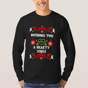 Cardiology Christmas Medical Staff Gifts T-Shirt