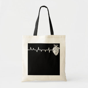 Cardiology Heartbeat for Cardiac Nurse Tote Bag