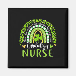Cardiology Nurse Rainbow St Patricks Day Cardiac N Magnet