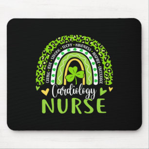 Cardiology Nurse Rainbow St Patricks Day Cardiac N Mouse Pad