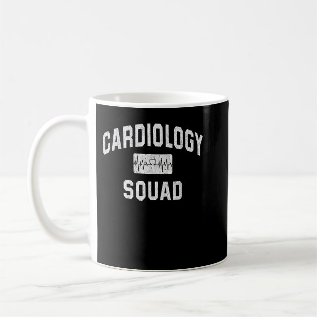 Cardiology Squad Cardiologist Cardiac Doctor Nurse Coffee Mug (Left)