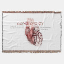 Cardiology throw blanket