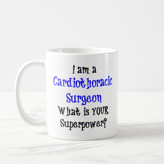 cardiothoracic surgeon coffee mug (Left)