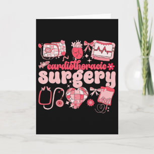 Cardiothoracic Surgery Valentine's Day Heart Cardi Card