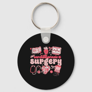 Cardiothoracic Surgery Valentine's Day Heart Cardi Key Ring