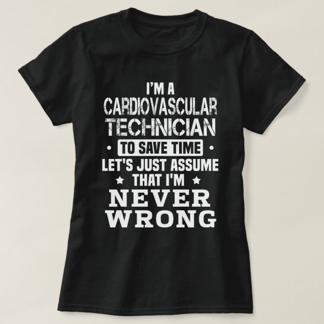 Cardiovascular Technician T-Shirt (Design Front)