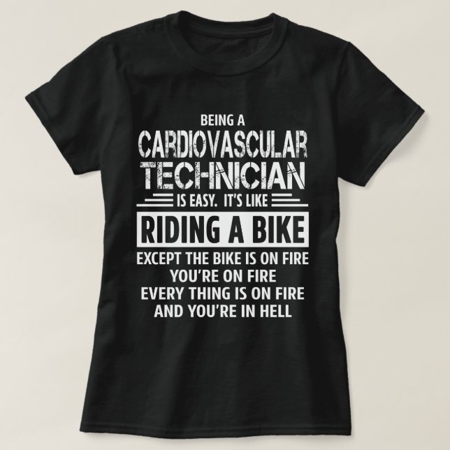 Cardiovascular Technician T-Shirt (Design Front)