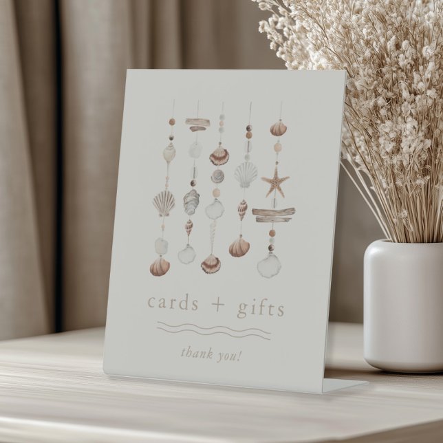 Cards and Gifts Boho Beach Baby Shower Pedestal Sign (Zazzle Cards and Gifts Boho Beach Baby Shower Pedestal Sign)