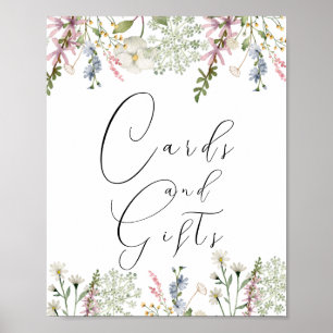 Cards and Gifts Chic Wildflower Poster