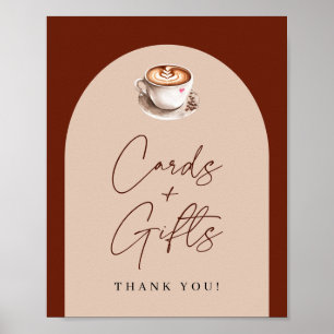 Cards and Gifts Coffee Bridal Shower Poster