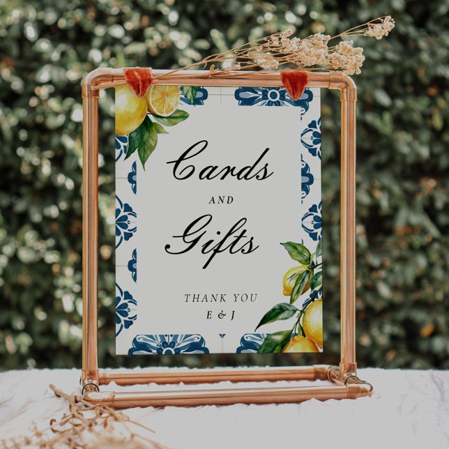 Cards and Gifts Lemon Positano Wedding Sign (Creator Uploaded)
