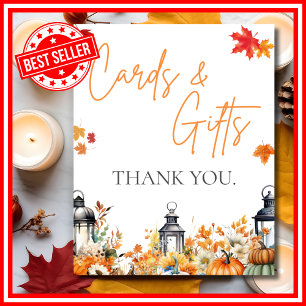 CARDS AND GIFTS Little Pumpkin Baby Shower SIGN