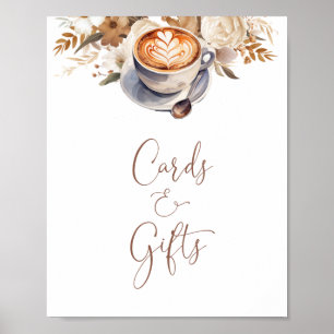 Cards And Gifts  Love Is Brewing Bridal Shower Poster