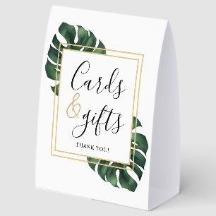 Cards and Gifts Monstera Leaf Wedding 