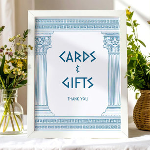 Cards and Gifts Party Sign for toga event