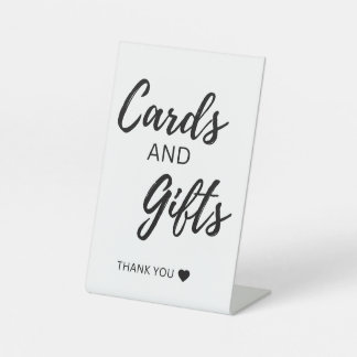 Cards and Gifts Pedestal Sign