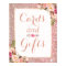 Cards and Gifts Rose Gold Glitter Floral Wedding