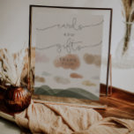 Cards And Gifts Sign Boho Woodland Baby Shower<br><div class="desc">Help your guests find their way to the gift table with this lovely woodland baby shower sign! Check out our entire collection to make your event planning complete!</div>