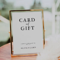 Cards and Gifts Sign,Minimalist Wedding Signages,
