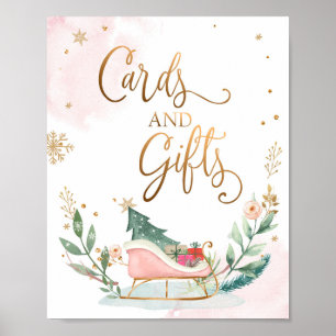 Cards and Gifts Sleight Winter Girl Birthday Sign