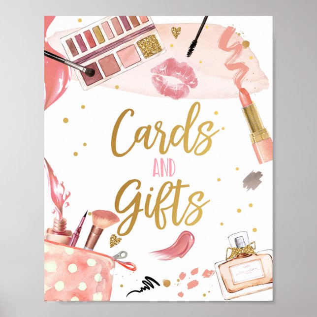 Cards and Gifts Spa Party Makeup Glamour Girl Post Poster (Front)