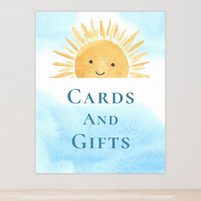 Cards And Gifts Sun-Themed Baby Shower Sign (Creator Uploaded)