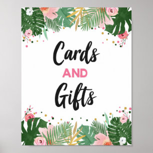 Cards and Gifts Tropical Safari Girl Birthday Sign