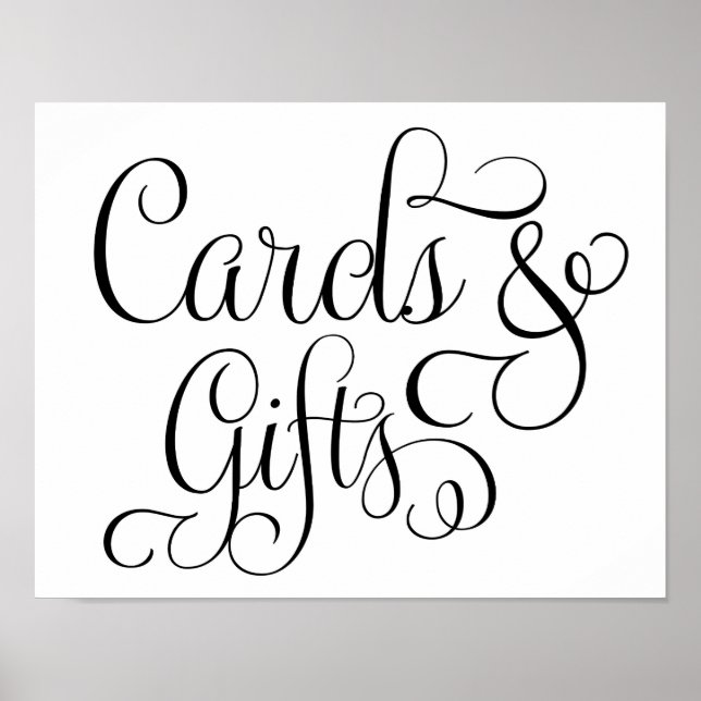 Cards and Gifts Wedding Sign (Front)