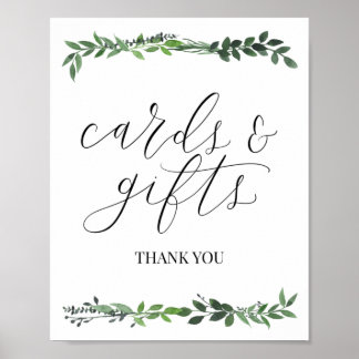 cards and gifts wedding sign