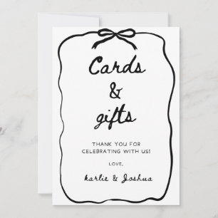 Cards And Gifts Wedding Sign