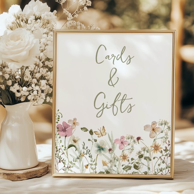 Cards and Gifts Wildflower Bridal Shower Sign (Creator Uploaded)