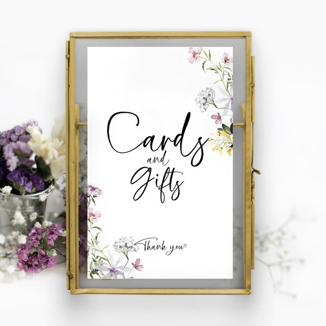 Cards and Gifts Wildflowers Bridal Shower Sign (Creator Uploaded)